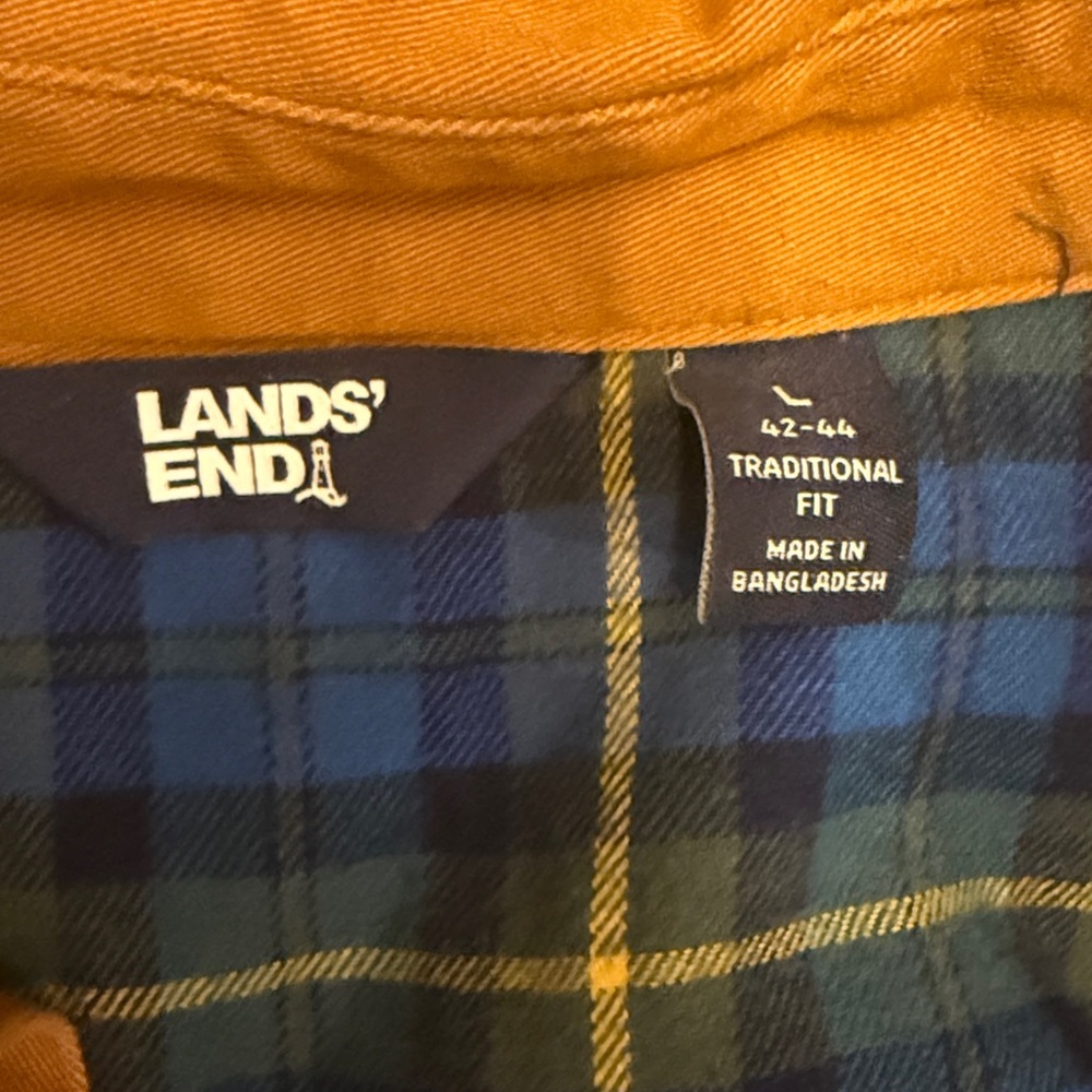 Lands End Men’s Shacket, Size L - Picture 3 of 4